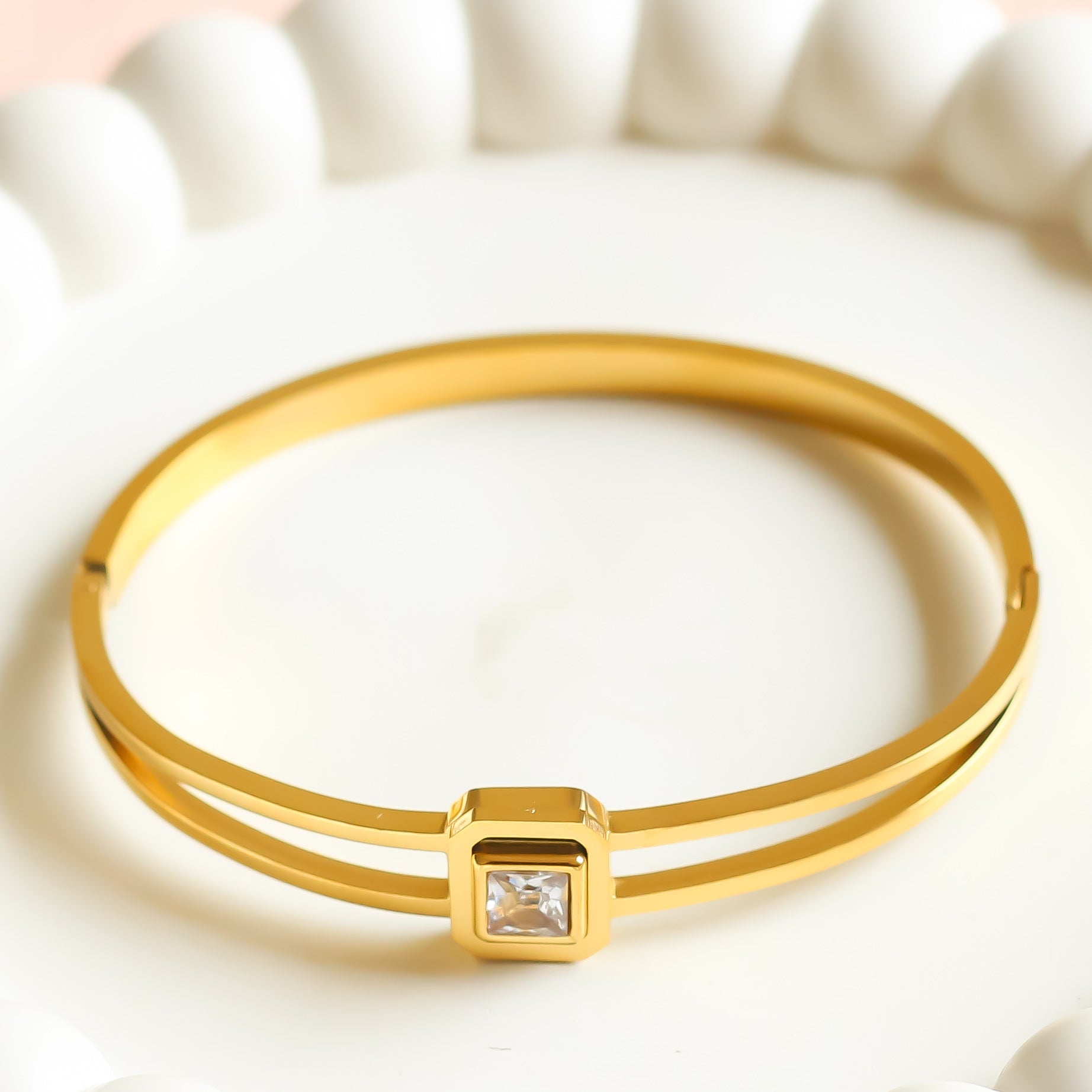 White Stone Bracelet