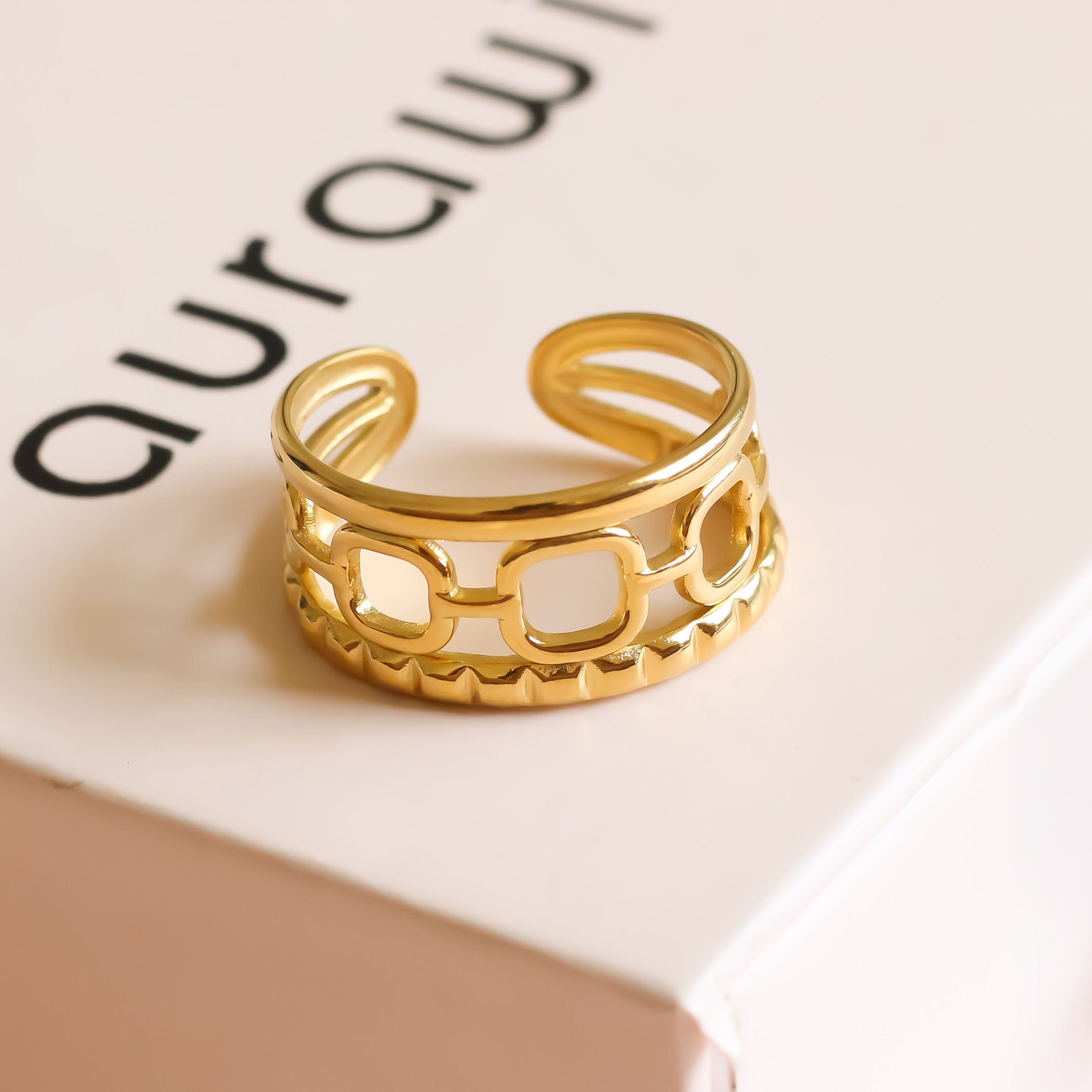 Link Band Ring | Adjustable