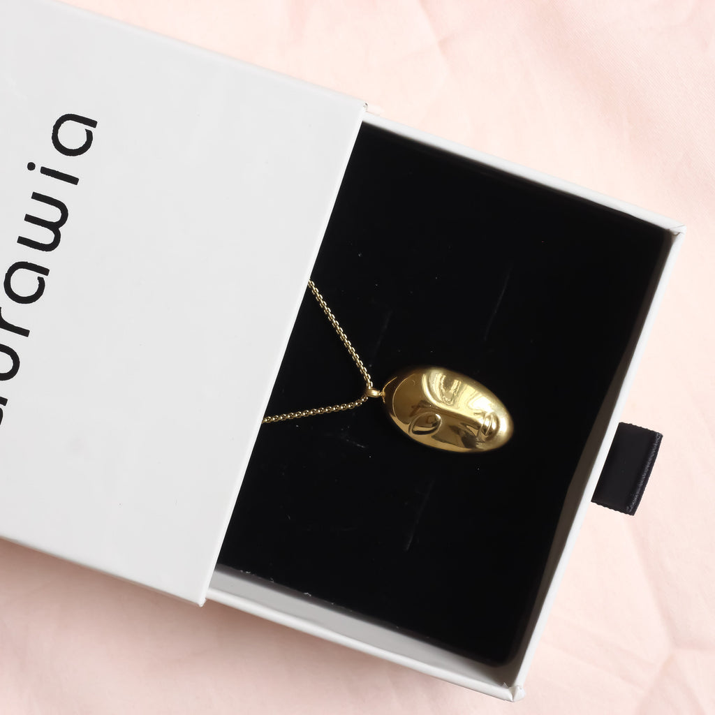 Abstract Face Necklace