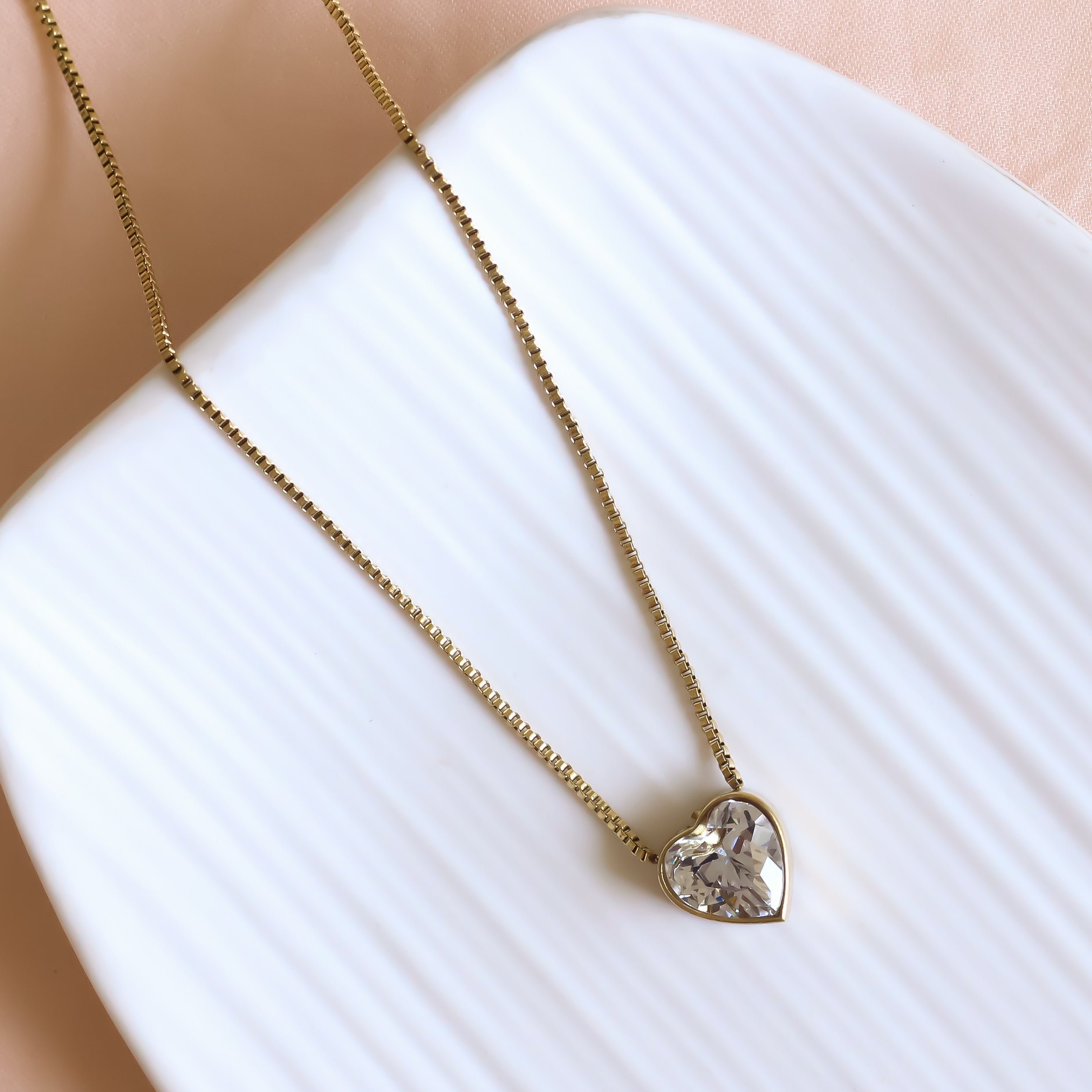 Heart Solitaire Necklace