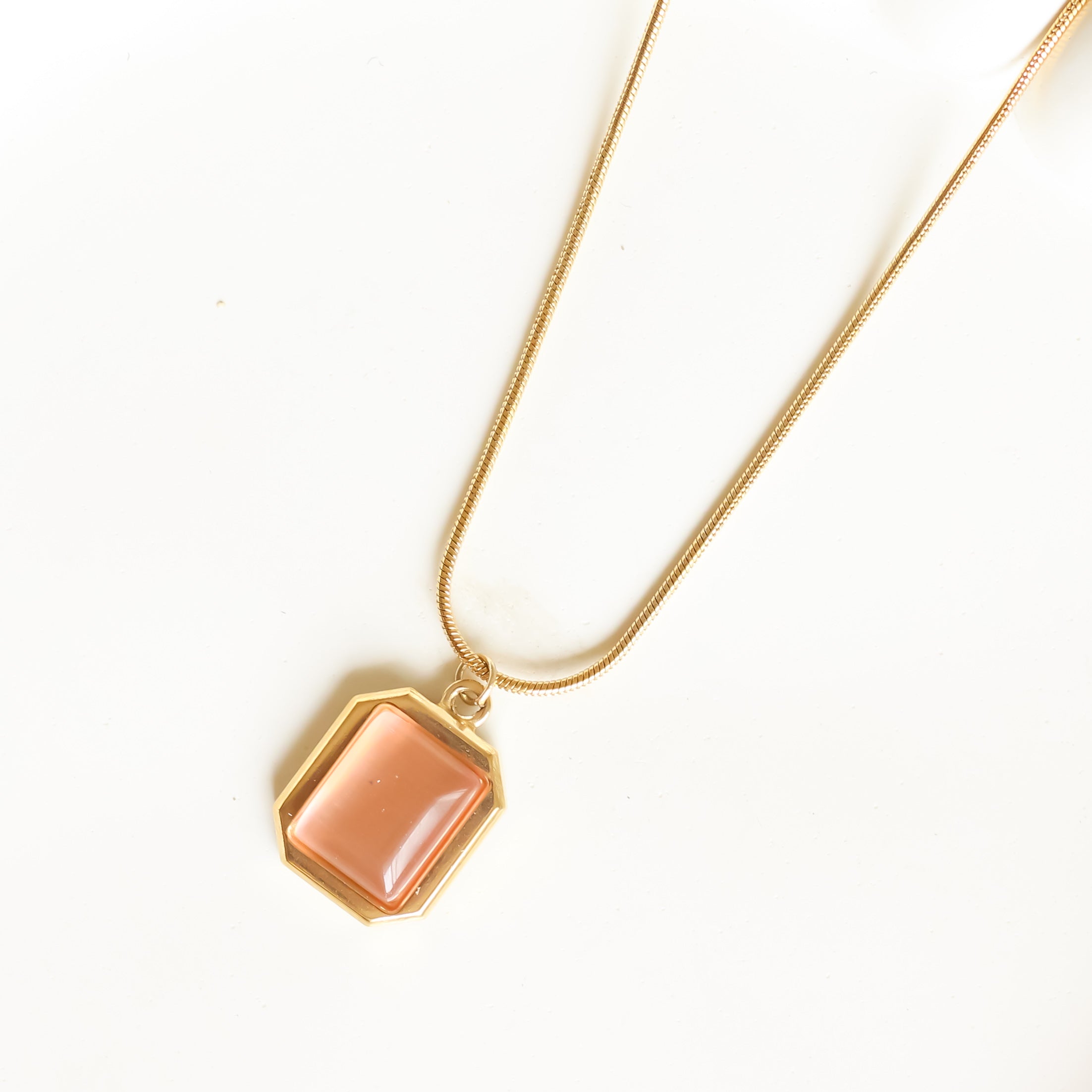 Peach Necklace