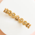 Golden Grace Flower Bangle