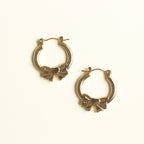Bow Circle Hoops