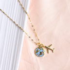 18K Gold Plated | Travel Charm Necklace