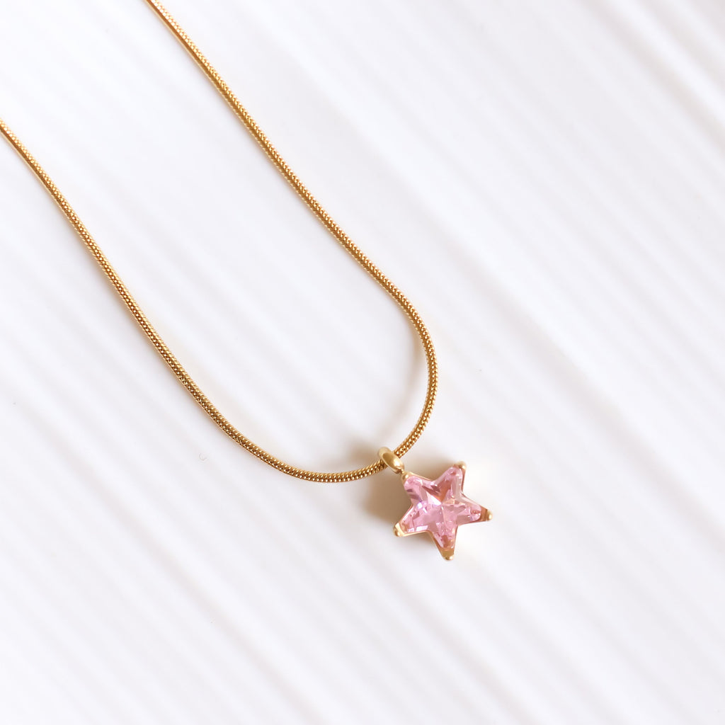 Pink Star Necklace