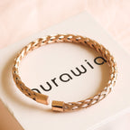 Cuff Braided Bangle | Rose Gold
