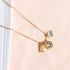 18K Gold Plated | Multi Stone Necklace