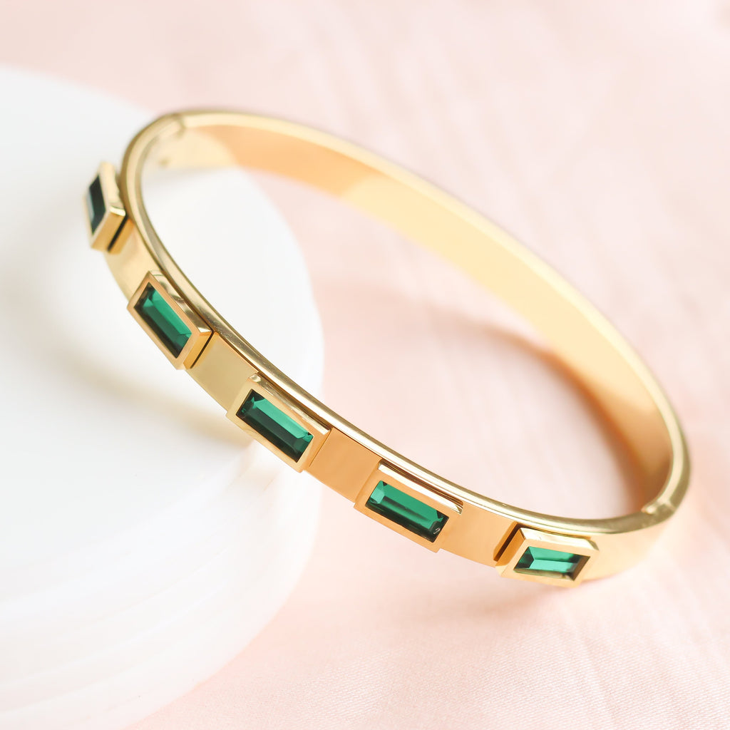 Emerald Geometry Bracelet