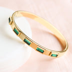 Emerald Geometry Bracelet
