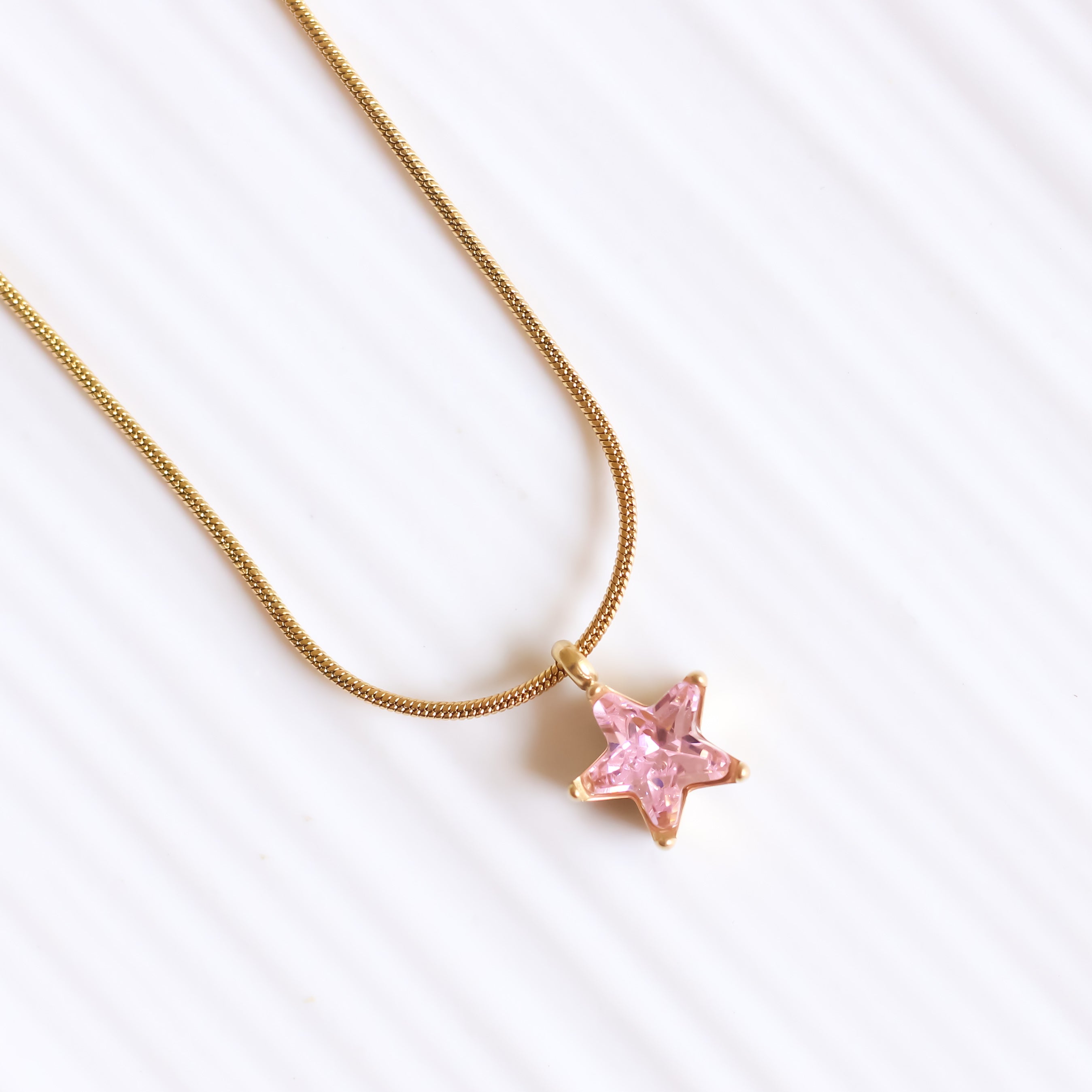 Pink Star Necklace