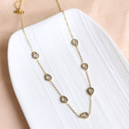 18K Gold Plated | Classic Stone Necklace