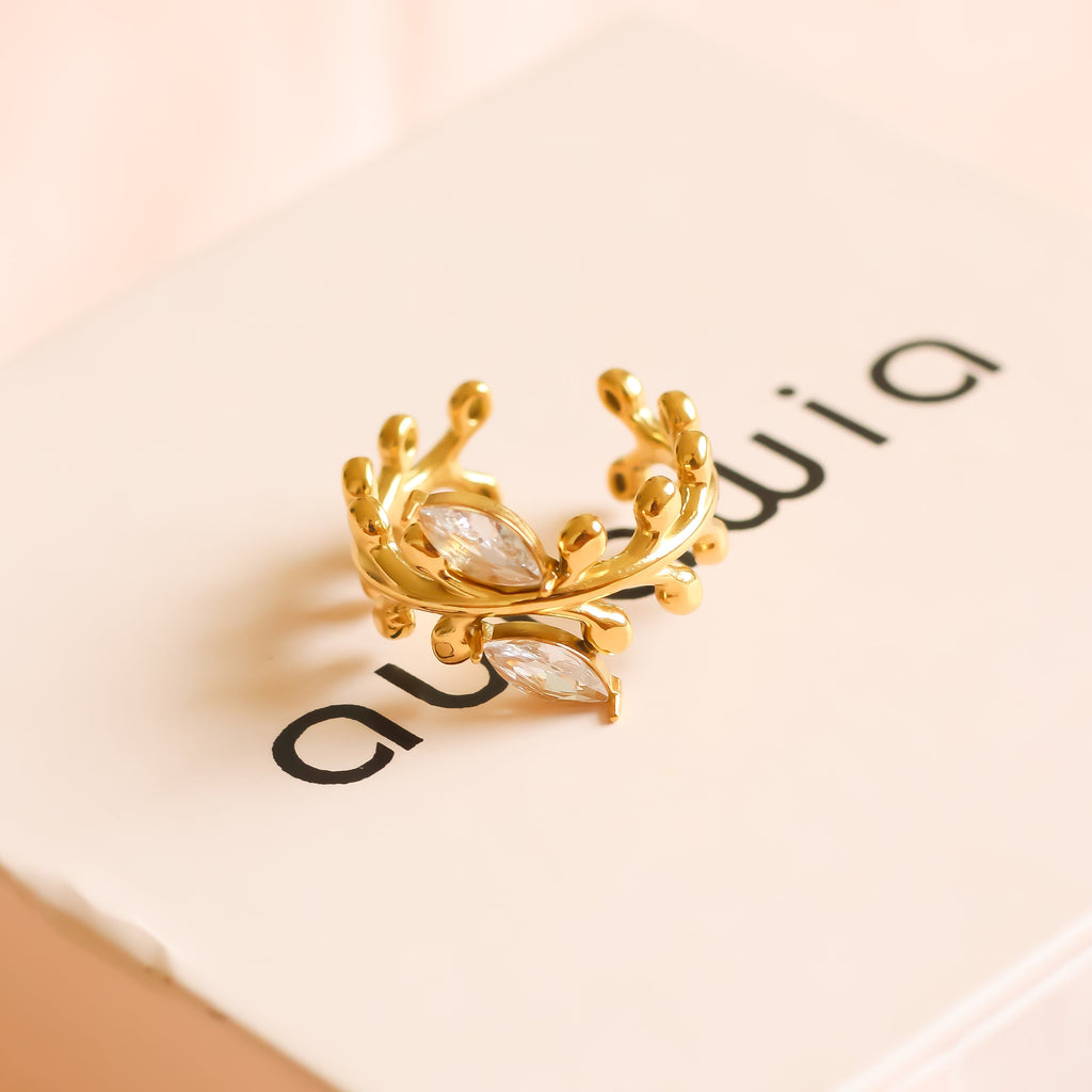Leaf Catherine Ring | Adjustable