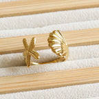 Shell Star Ring | Adjustable