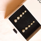 White Stone Danglers