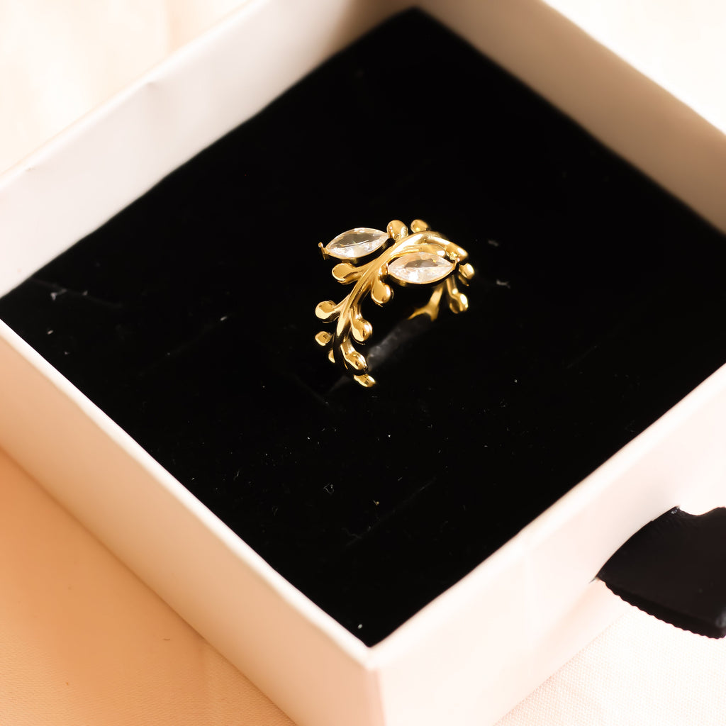 Leaf Catherine Ring | Adjustable