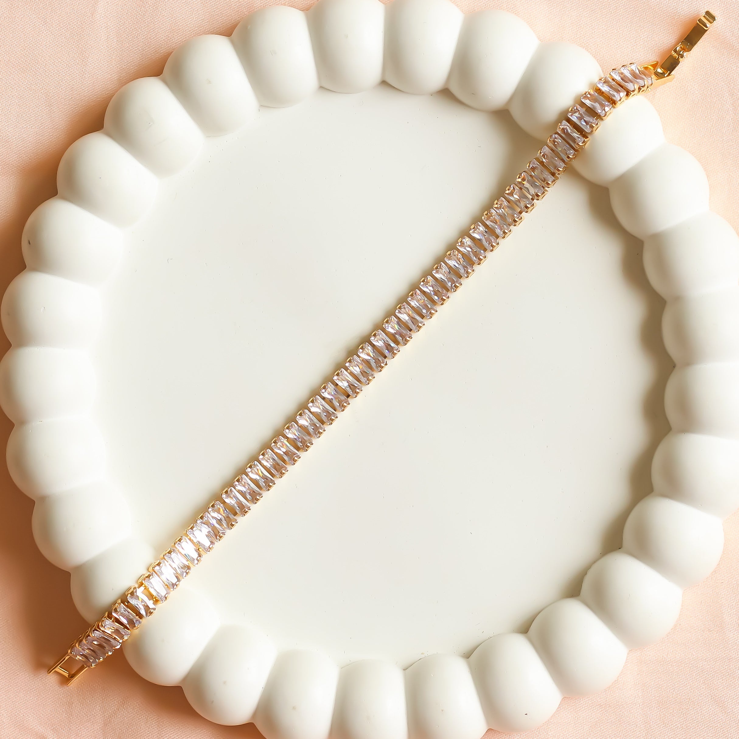 Tennis Bracelet | White