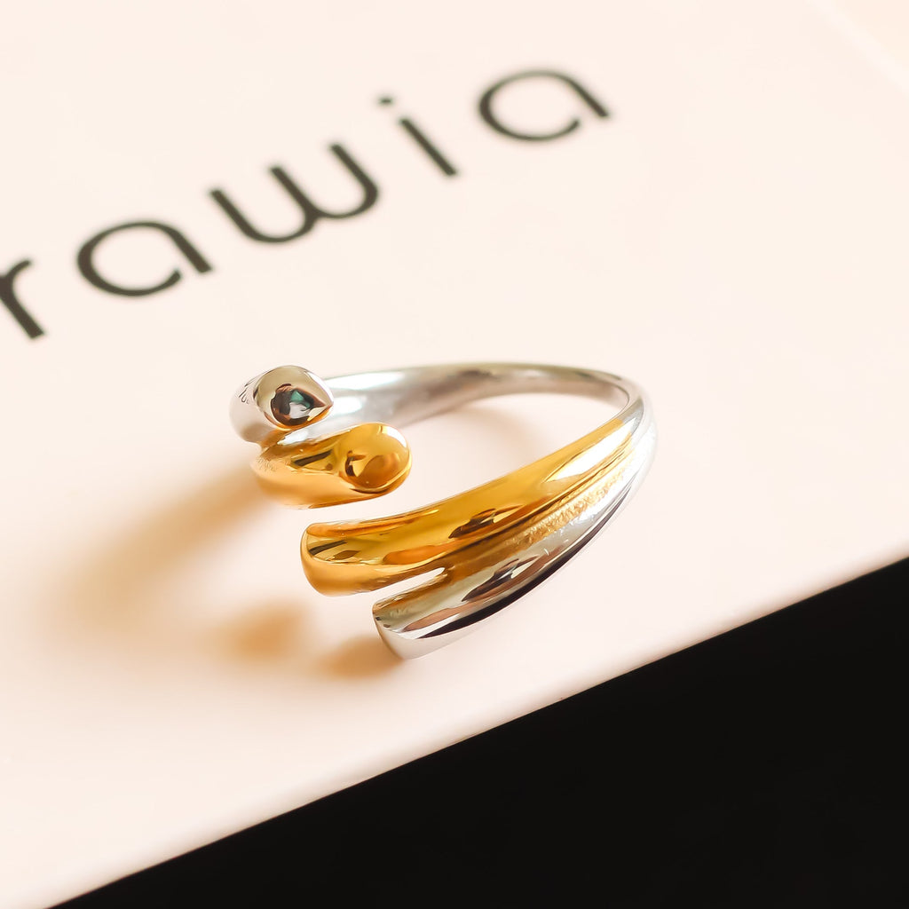 Monet Ring | Silver & Gold | Adjustable