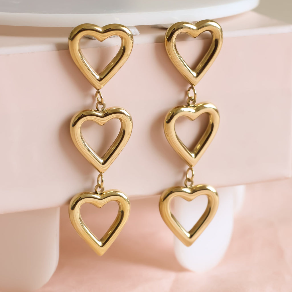 Lacy Earrings 18k gold plated