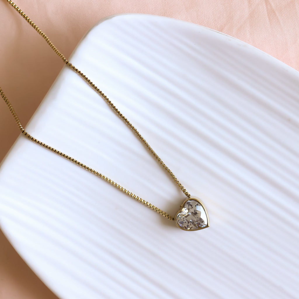 Heart Solitaire Necklace