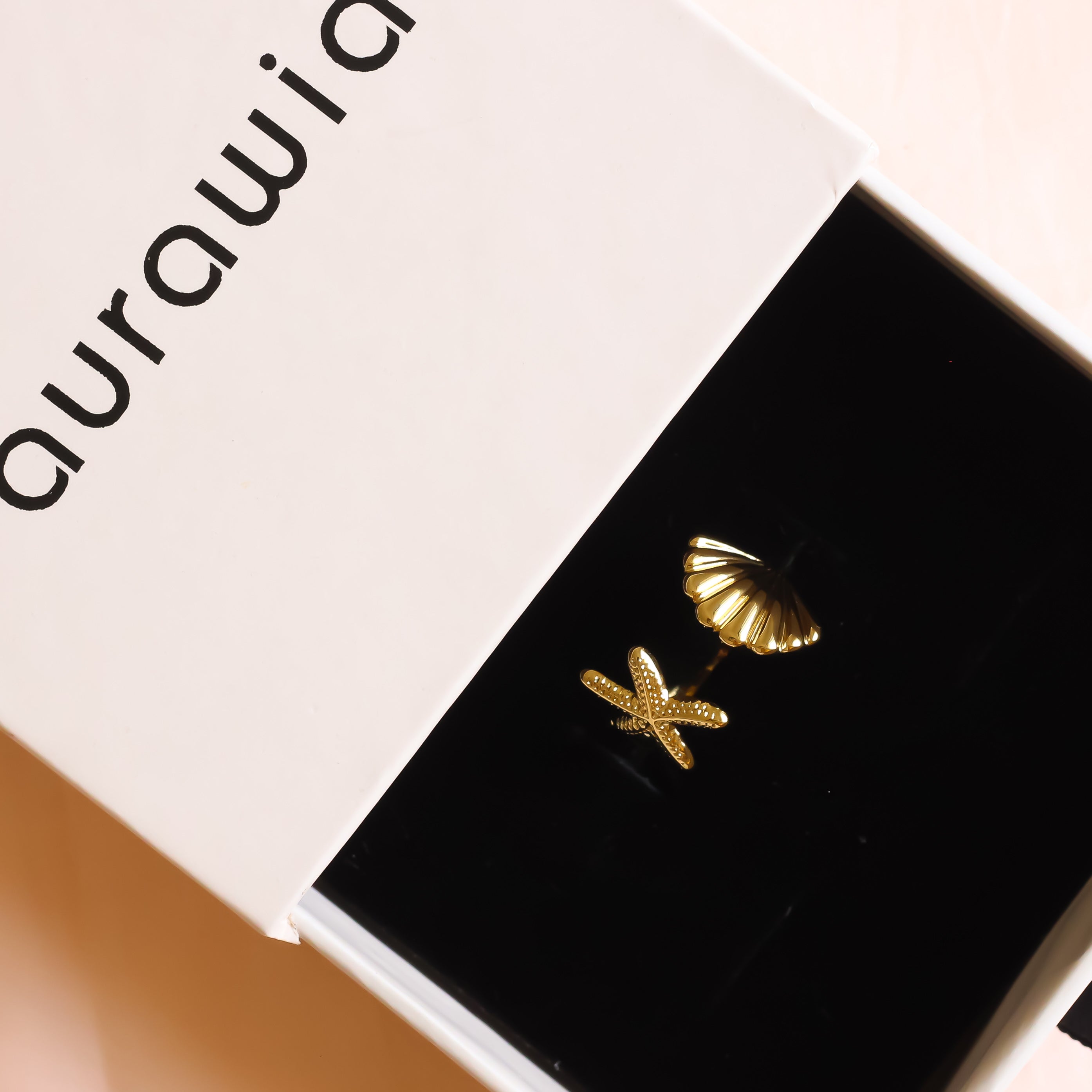 Shell Star Ring | Adjustable