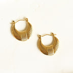 Gold Wing Hoops