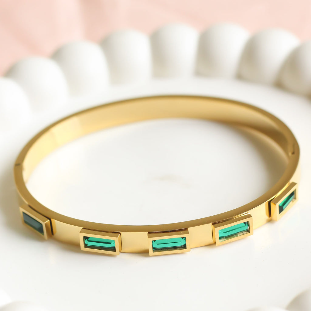 Emerald Geometry Bracelet
