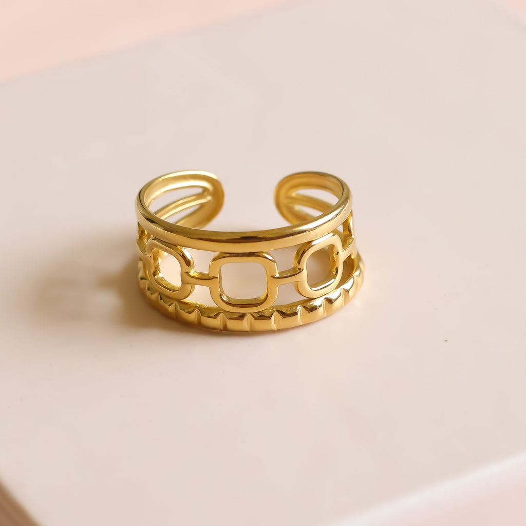 Link Band Ring | Adjustable