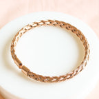 Cuff Braided Bangle | Rose Gold