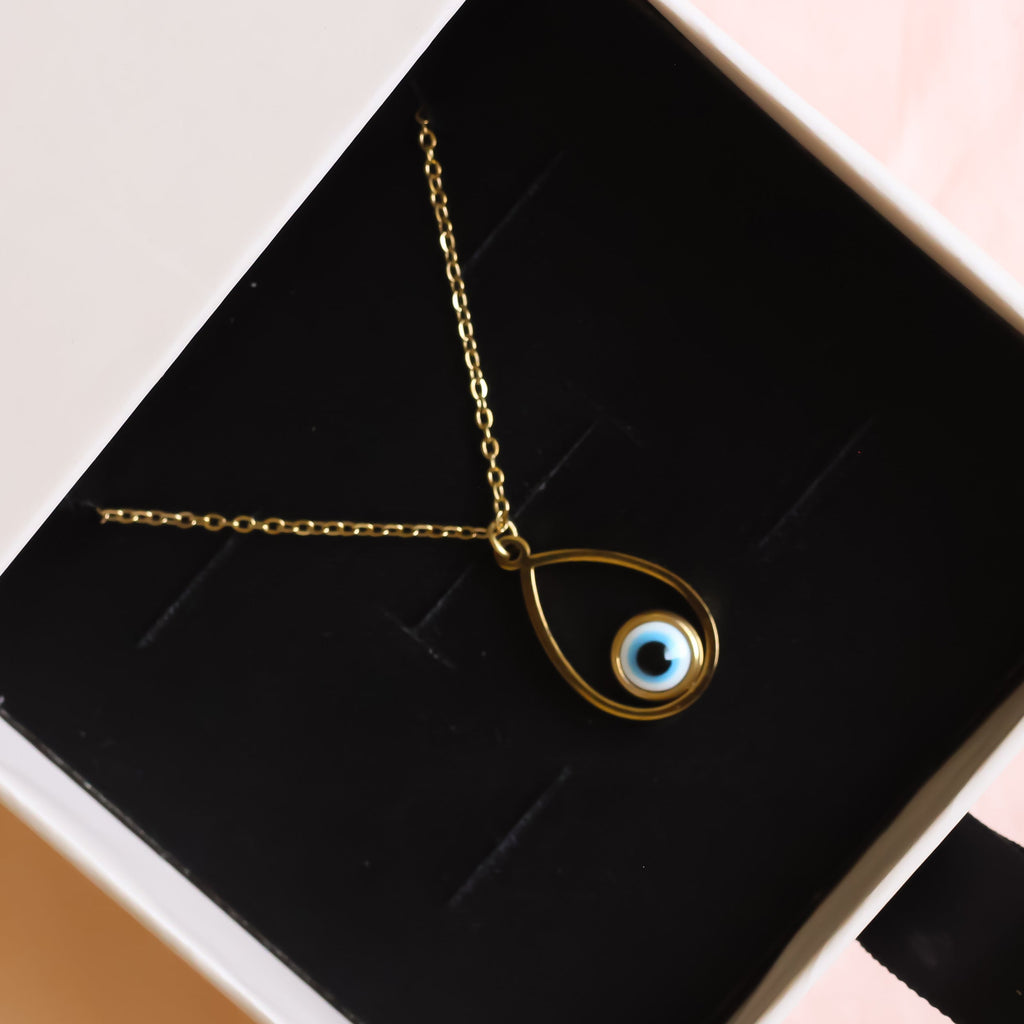 Classic Evil Eye Drop Necklace