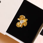 Metallic Flower Ring | Adjustable