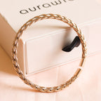 Cuff Braided Bangle | Rose Gold