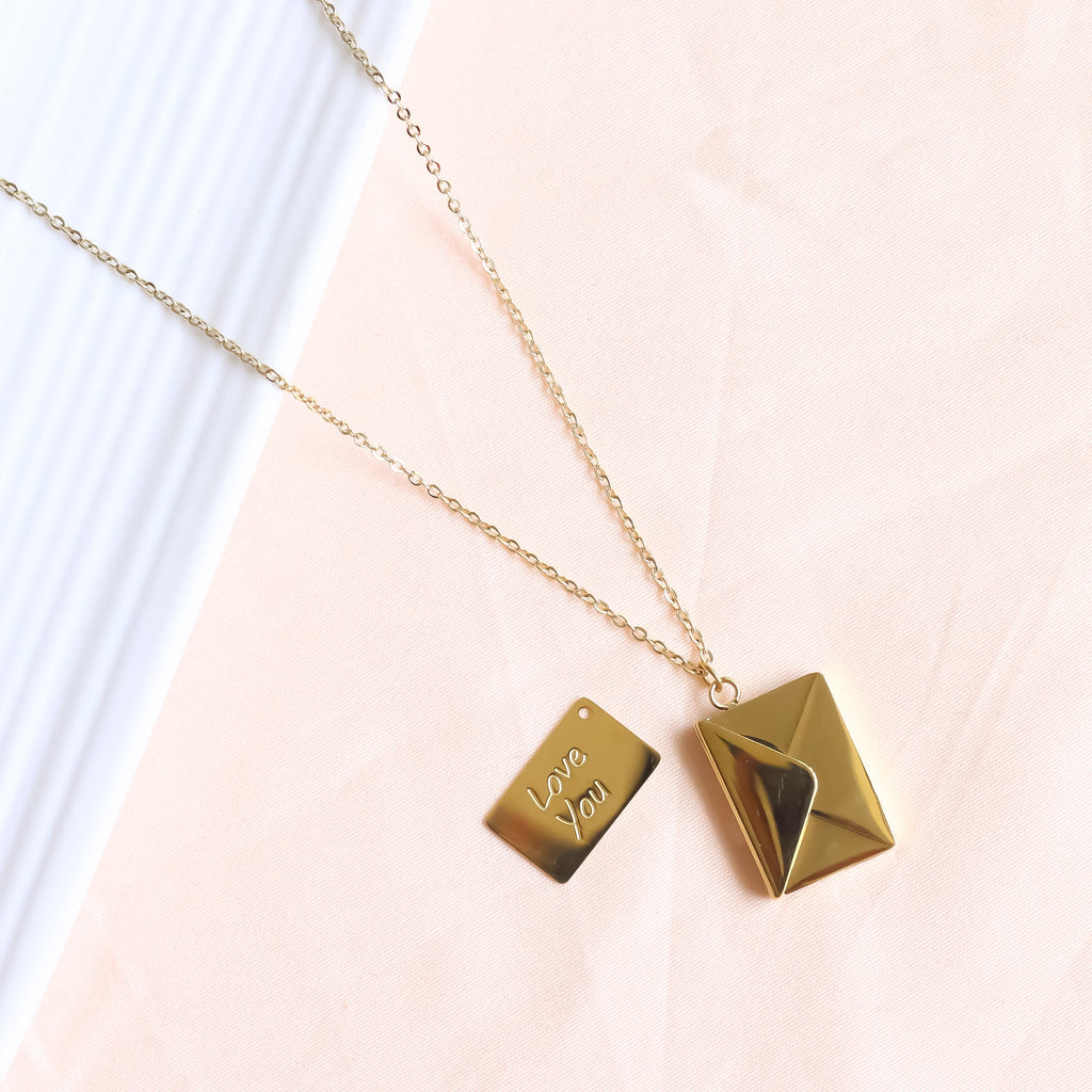 18K Gold Plated | Love Letter Envelope Necklace