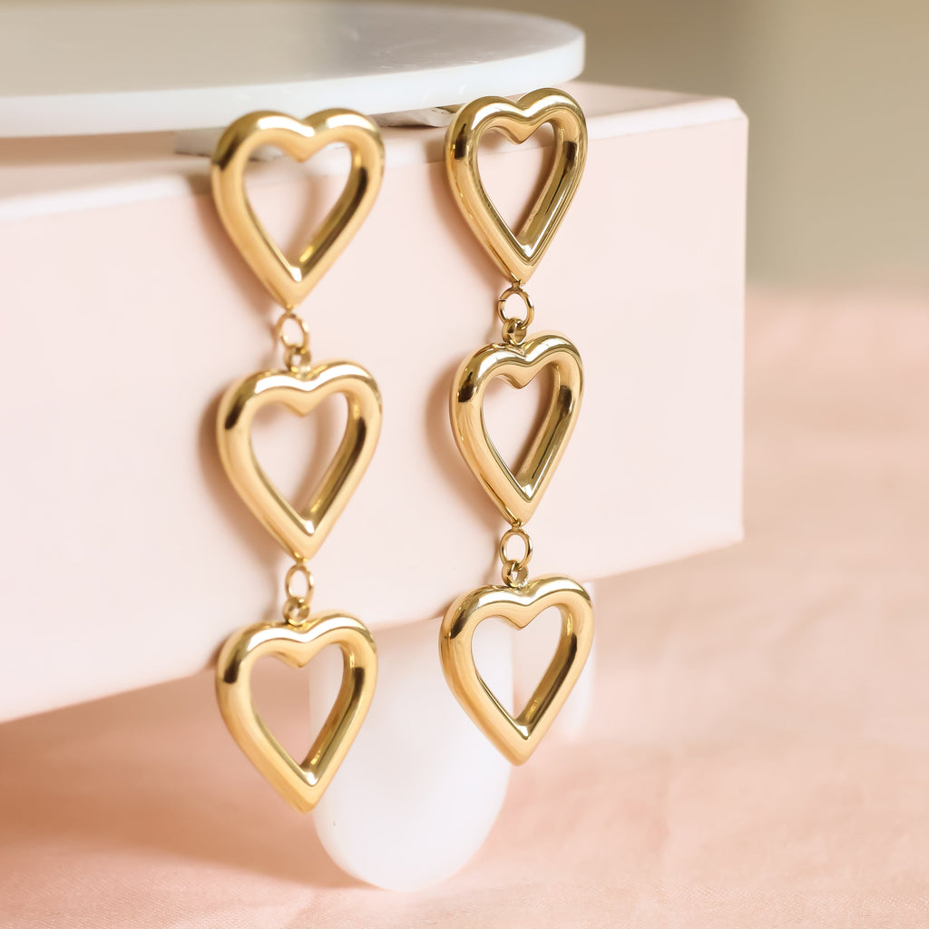 Lacy Earrings 18k gold plated